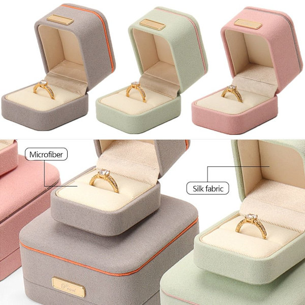 Smyckeskrin Case GRÖN RINGBOX RINGBOX green Ring Box-Ring Box