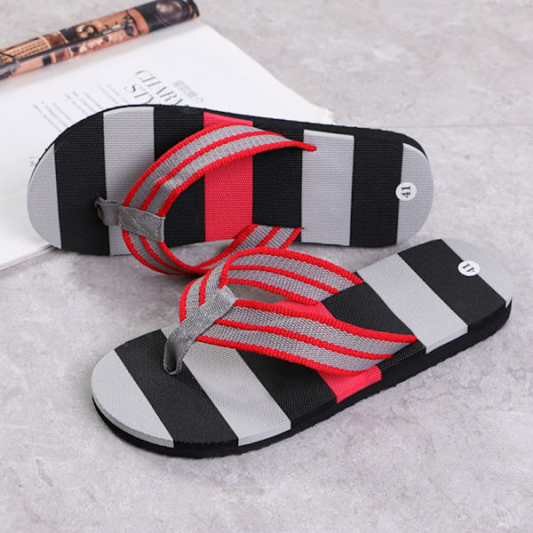 Mænd Hjemmesko Fritid Flip Flops GRÅ-43 GRÅ-43 Grey-43