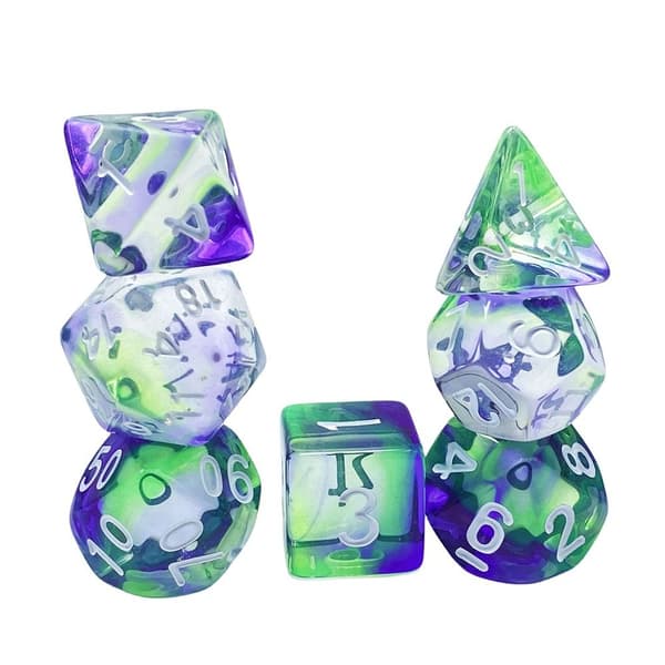 7 stk/sæt DND-terninger Polyhedriske terninger STYLE 3 STYLE 3 Style 3