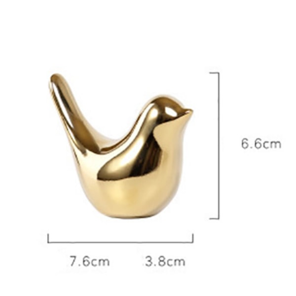 2kpl keraamisia lintukeraamisia koristeita GOLD S gold S