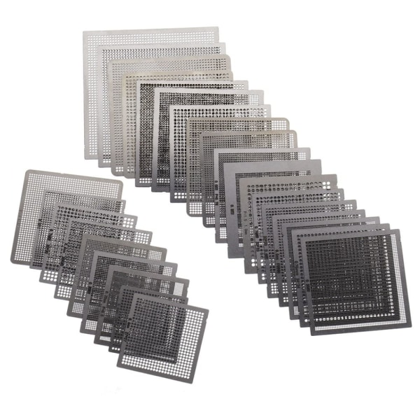 27 kpl BGA-malleja Rework Net Stencil Directly Heat Parts Kit