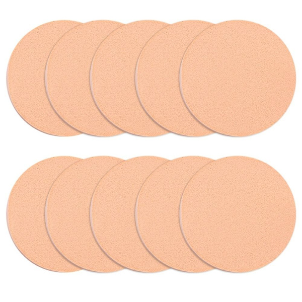 10 st Powder Puff Cosmetic NUDE nude