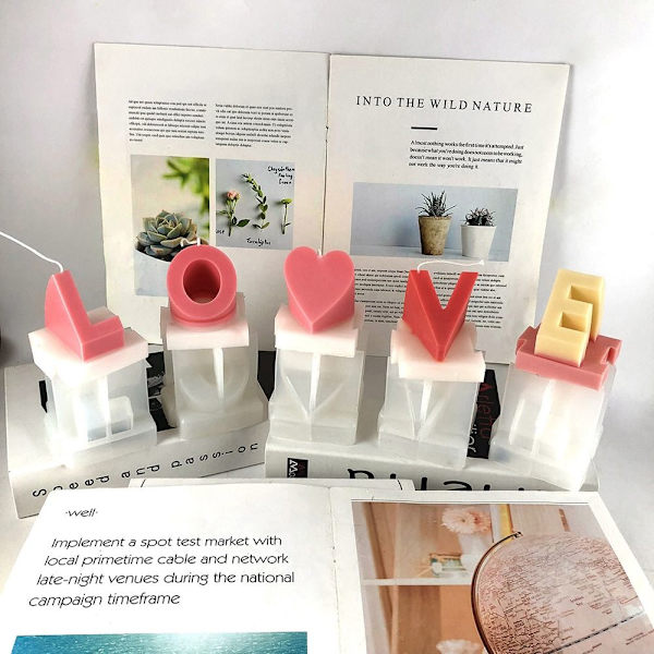 Bogstaver Lyseform Silikone Forme E E E