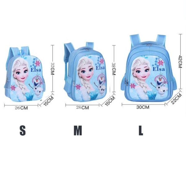 Prinsesse Sofia børne tegnefilm skoletaske rygsæk Blue L