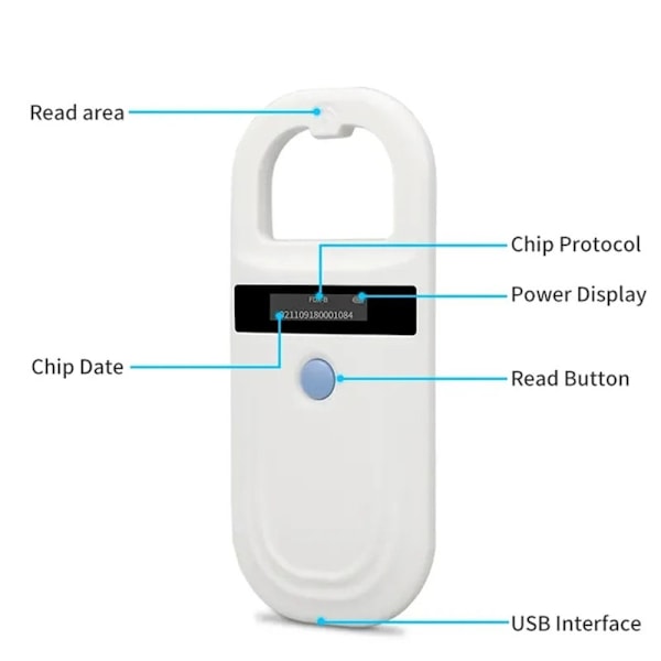 Animal RFID Reader Pet ID Reader GENERELL VERSJON GENERELL VERSJON General Version