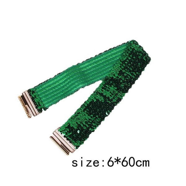 Sequin Stretch Belt Kiiltävä vyötärönauha 60X6CMD D 60x6cmD