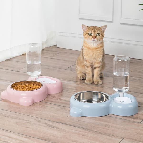 Kattskål Matskål BLÅ blue