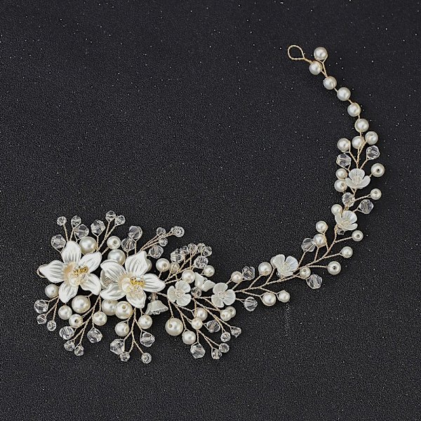 Kristall Pannband Rhinestone Hårband SILVER silver