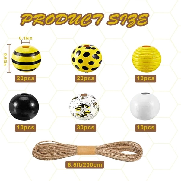 Bee Beads Tre Spacer Bead Honeycomb Treperler