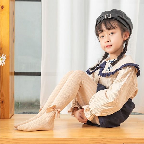 Baby sukkahousut Bowknot-sukkahousut NUDE L nude L