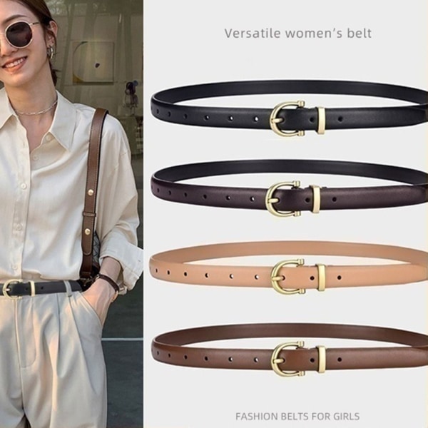 Midjebelte Midje Cinch-belte BRUN 100CM brown 100cm