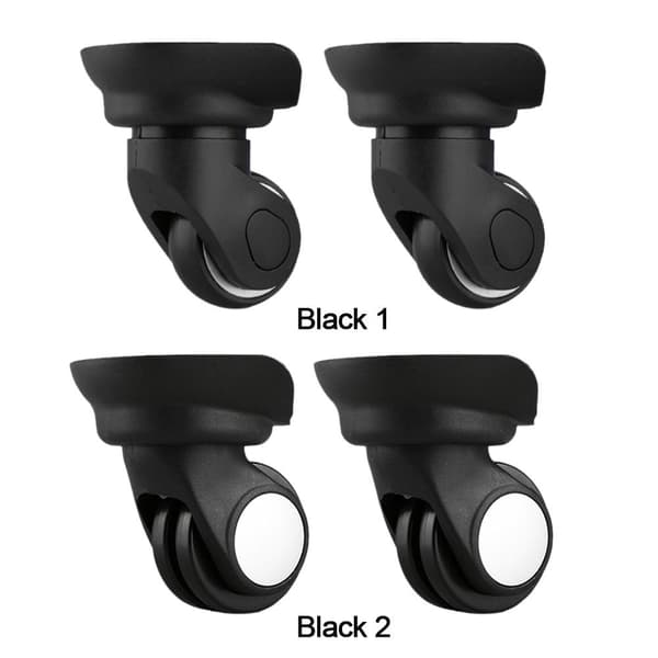 1 par drejeligt bagagehjul SORT 2 2 Black 2-2