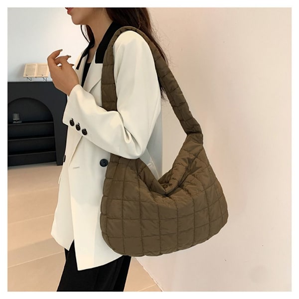 Axelväska Puffy Handväska SVART Black