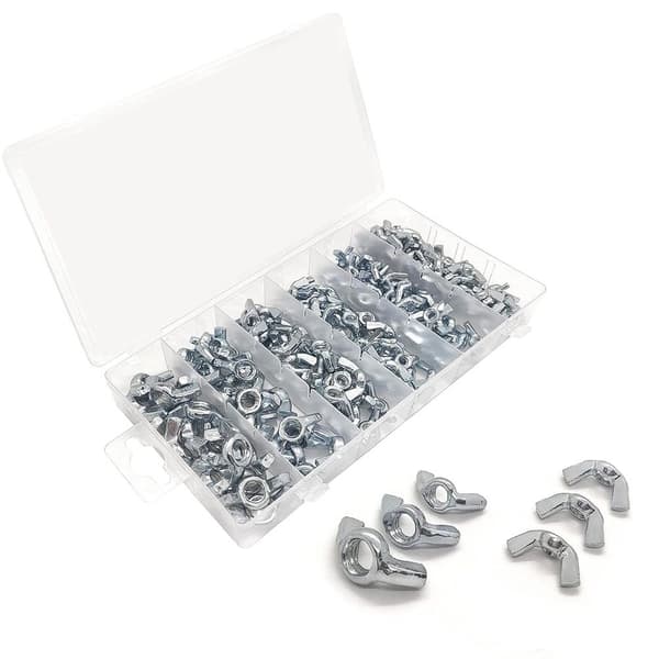 175 STK Vingmuttrar Assorted Kit Fästelement delar