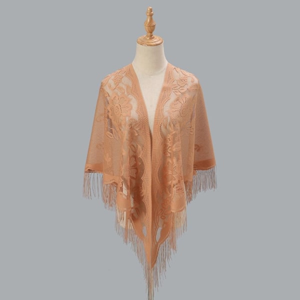 Naisten huivi Evening Prom Cape KHAKI khaki