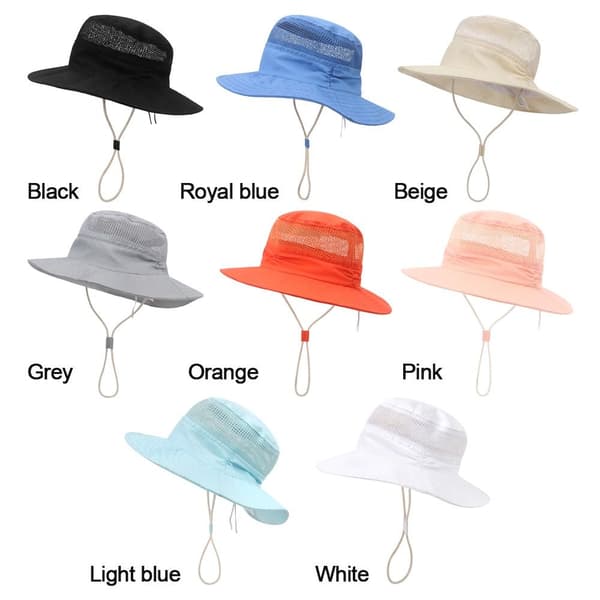 Bucket Hat Beach Cap SVART black