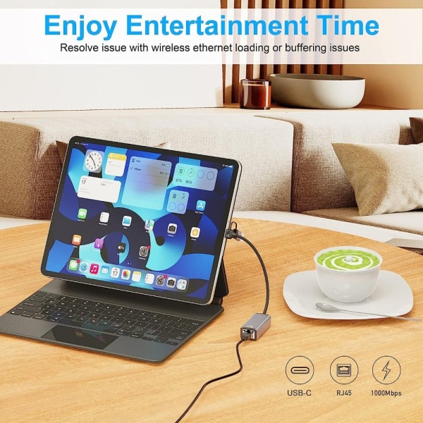 Ethernet-sovitin USB Type-C -verkkokortti 100 MBPS 100 MBPS 100Mbps
