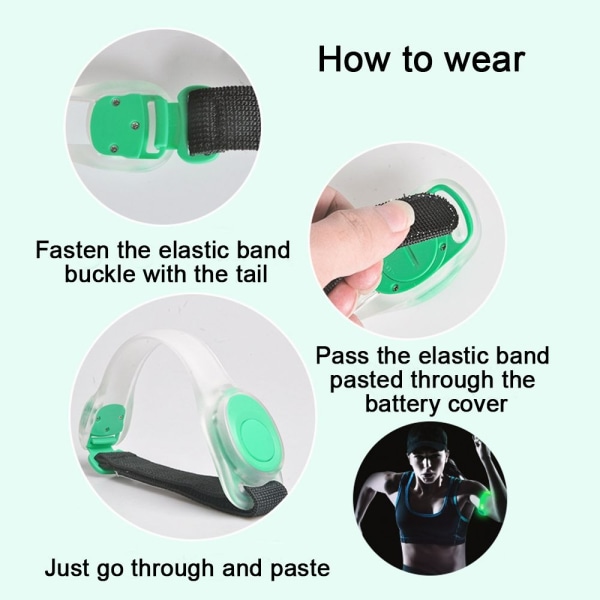 Nattvarning Armband Löparm Bälte GRÖN green