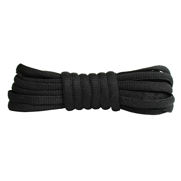 8 Par 120CM Ovale Snørebånd Støvler Snørebånd SORT Black