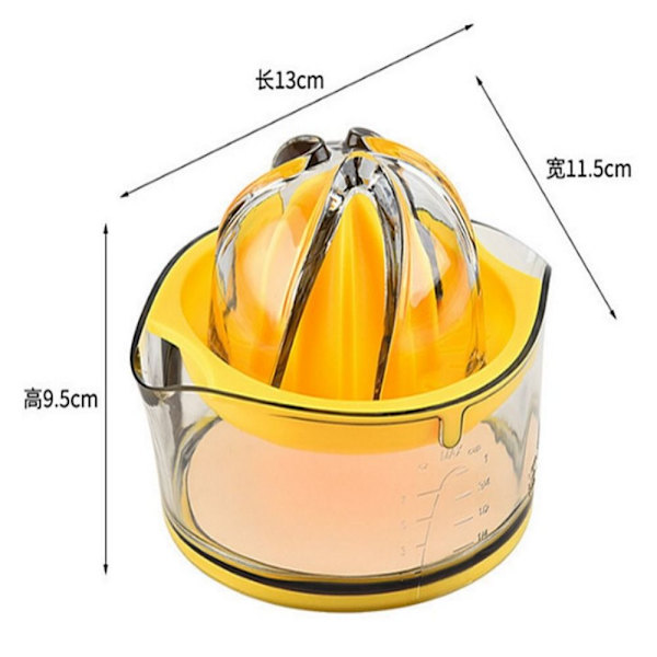 Manuell Juicerkopp Apelsin Citronpressar GUL yellow