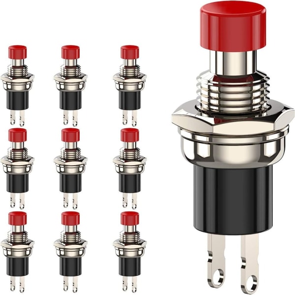 10st Mini Push Button Switch Momentary Switchs NC NC NC