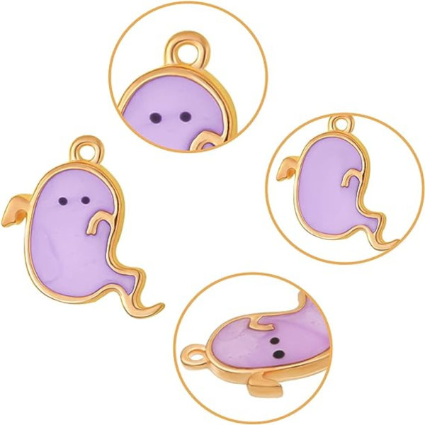 34 stk Halloween vedhæng DIY charms smykkefremstilling