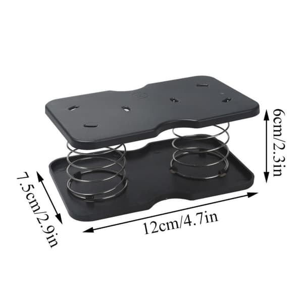 4 stk Papirhåndkleboks Springholder Tissue Box Spring Support 4pcs black