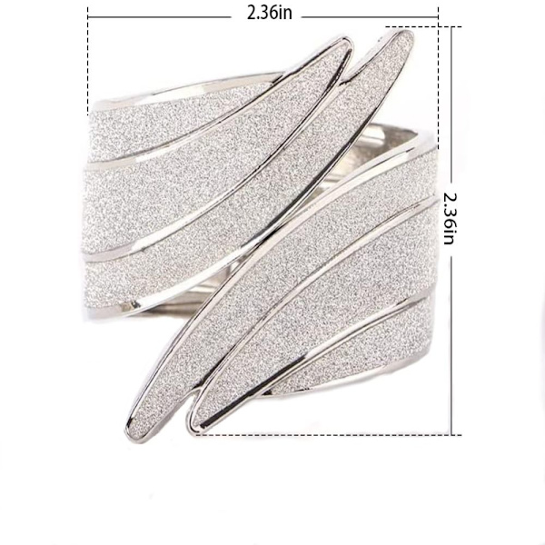 2st dekorativa gardinband i glänsande metall fjäderdraperi Silver