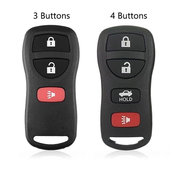 Fjernbetjent bilnøgle 3 KNAPPER 3 KNAPPER 3 Buttons