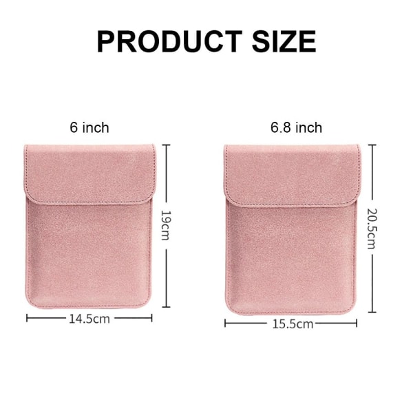 Bæreveske Tablettomslag ROSA 6 TOMMES Pink 6 inch