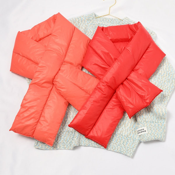 Solid vinterskjerf for kvinner Varmt bomullssjal KHAKI Khaki