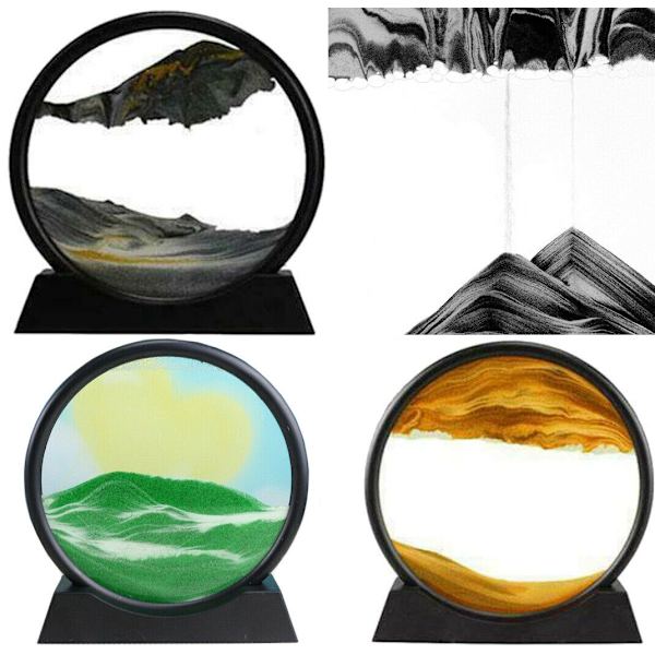 Rörande sandram Sand Motion Art SVART black