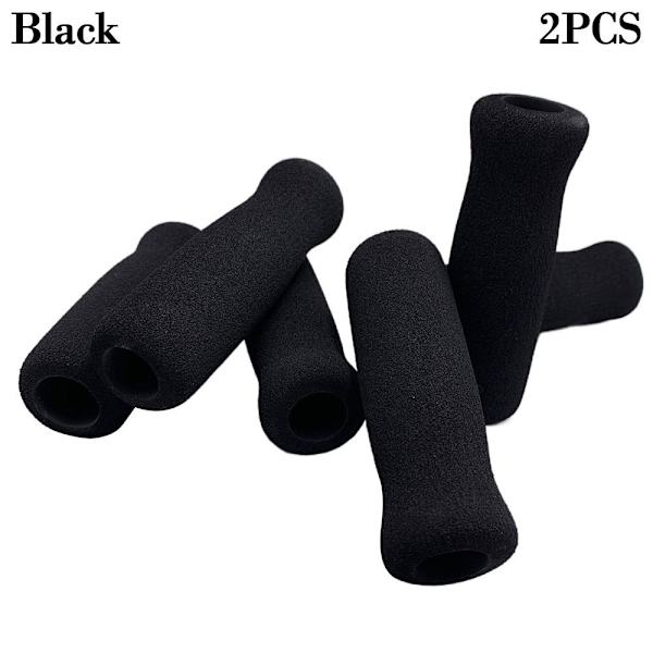 2stk EVA Håndstang Svamp Klatrepinnedeler SVART 2STK Black 2pcs