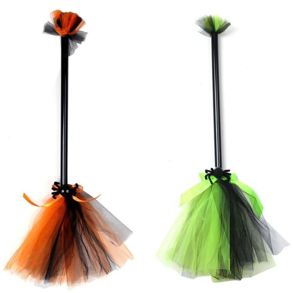 Halloween Witch Broom Creative Gauze Broom 1 1 1