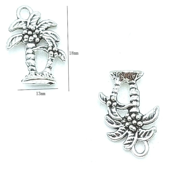 50 stk 18 X 13 mm Palm Tree Charms Coconut Tree Anheng
