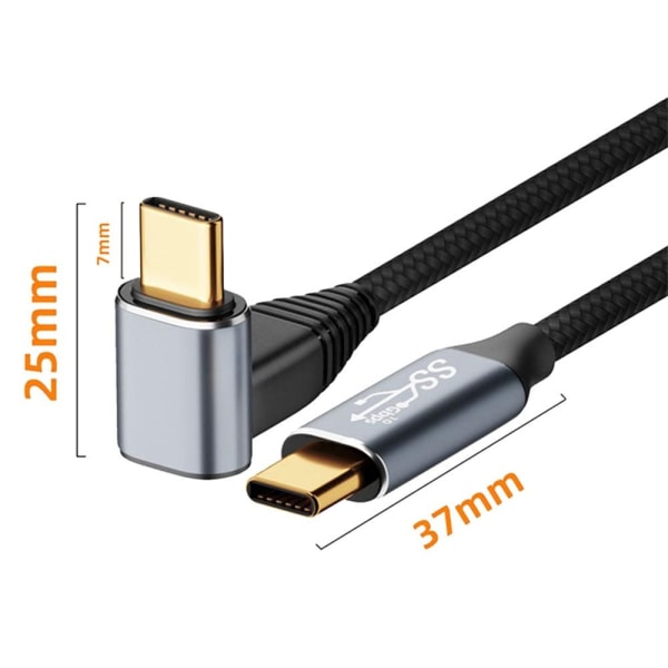 Typ-C-kabel USB3.1 Gen2 2MMAN TILL KVINNA MAN TILL KVINNA 2mMale to Female