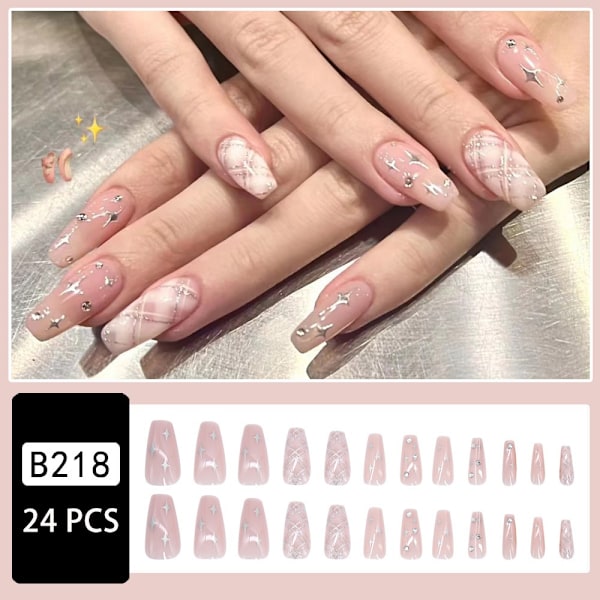 Kiste Fake Nails Ballerina False Nail 3 3 3