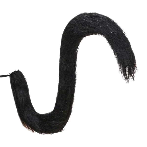 Fox Tail Masquerade Hale SORT HVID Black white