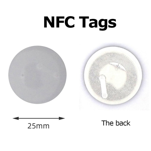20st NFC-taggar Ntag213-klistermärken RFID-taggar
