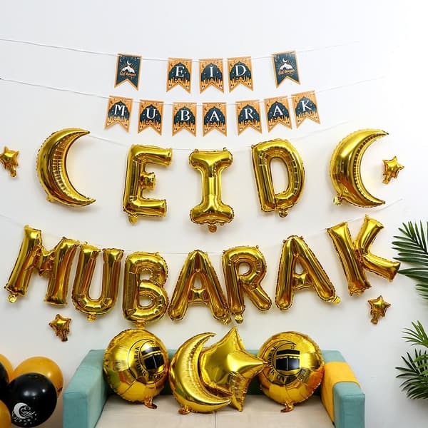 Ballonger för Eid Mubarak