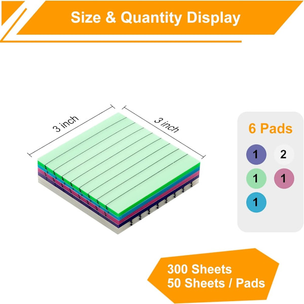 Sticky Notes Index Faner Kontorartikler