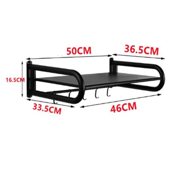 Oppbevaringsstativ Aluminium SVART black