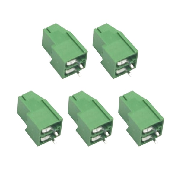 5 stk PCB terminalblok stik HCG129-5.0mm GRØN 3P-5PCS Green 3P-5pcs-3P-5pcs