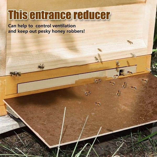 1/4 st Hive Entrance Protector Trä 1 STK 1 STK 1PCS