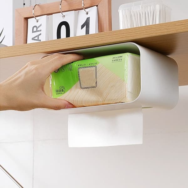 Tissue Box Veggmontert MØRKEBLÅ dark blue