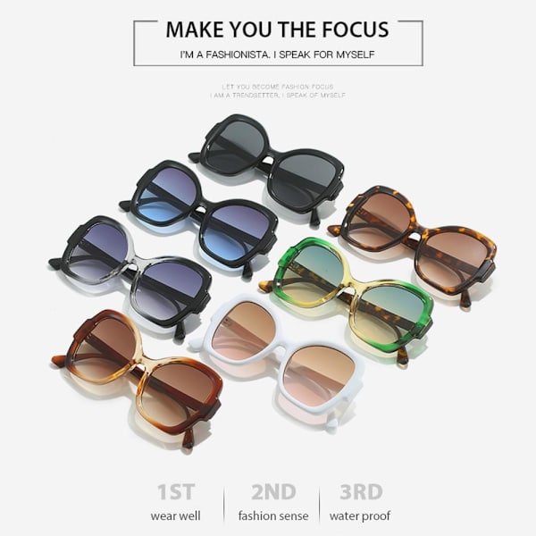 Butterfly Sunglasses Irregular Sunglasses SORT-SORT Black-Black