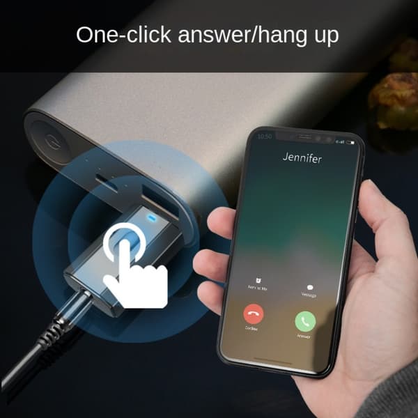 5.0 Bluetooth -sovitin Langaton Bluetooth -lähetinvastaanotin Black