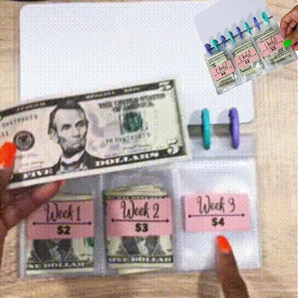 Savings Binder 52 Week Savings Challenge Money-Saving Organizer