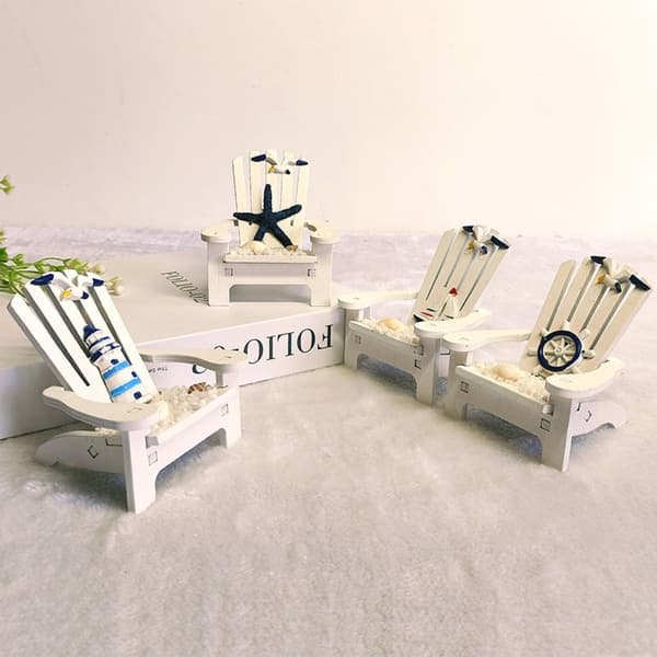 Miniature strandstol i middelhavsstil lænestol 2 2 2