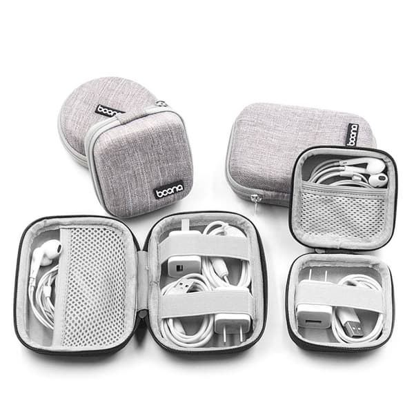 Digital förvaringsväska USB kabelväskor GRÅ STYLE 2 STYLE 2 grey Style 2-Style 2